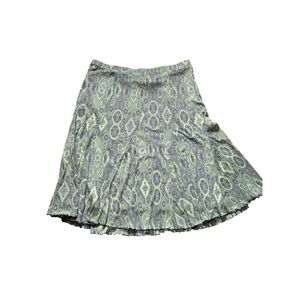 Green Bohemian whimsy fairycore midi skirt size xl cottagecore goblincore forest